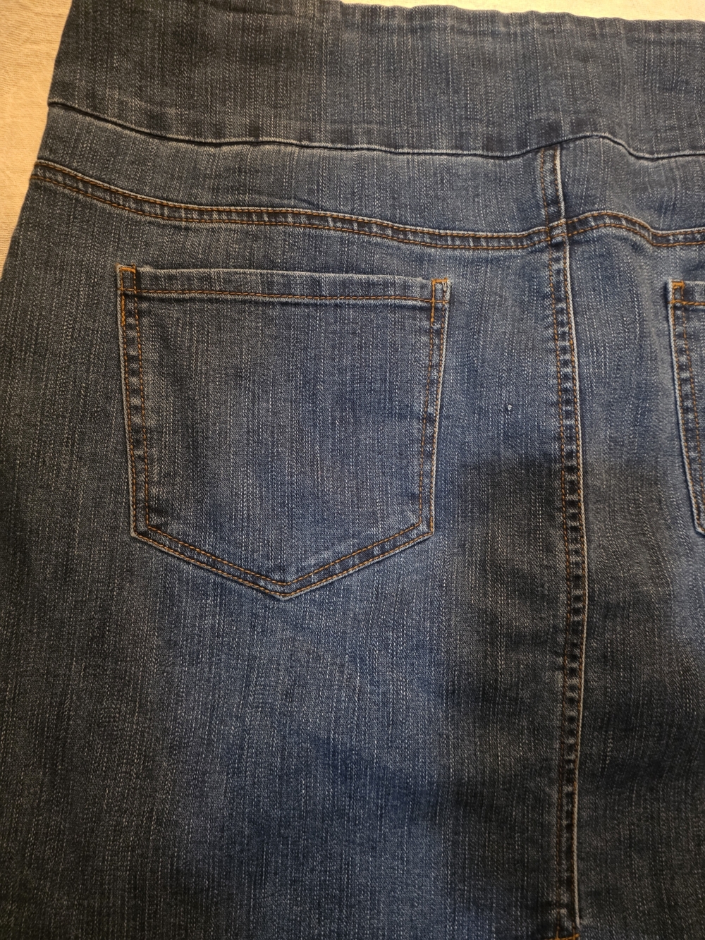Chadwicks Embroidered Denim Jean Skirt Women's Size 14 - Picture 6 of 8